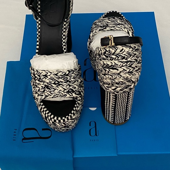 NWB Antolina Women’s Dita Woven Platform Sandals Size 38 EU. - Picture 9 of 13